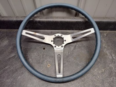 GM Buick GS Corvette C3 OEM 3 Spoke NK1 Rallye Steering Wheel Rare Blue 69-75