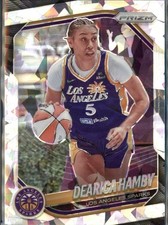 2025 Panini Prizm WNBA #39 Ice Prizm Dearica Hamby Los Angeles Sparks