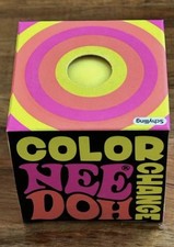Authentic Schylling Color Change NeeDoh Squishy Squeeze Ball Yellow, NEW 