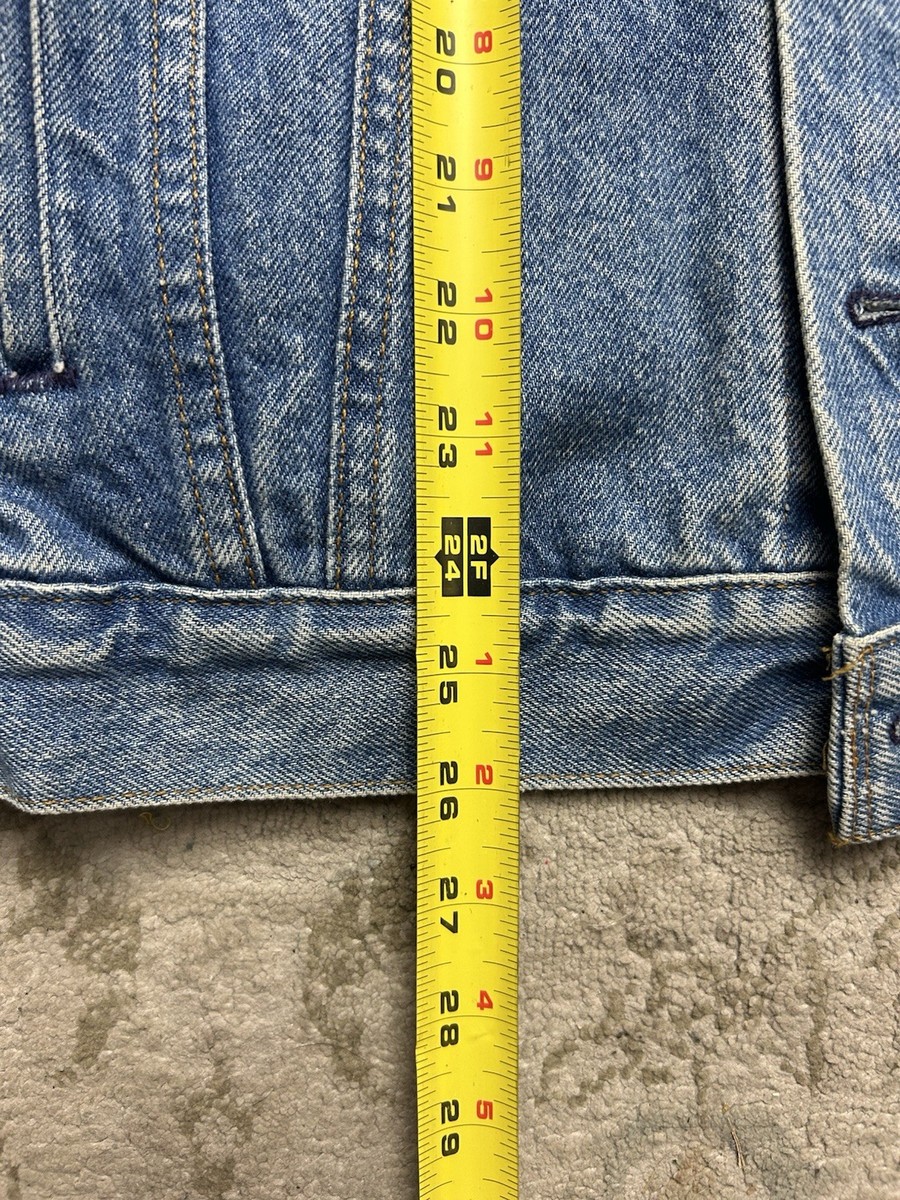 Vintage Levis 70507 0218 Denim Trucker Jacket Mens XL Light Wash