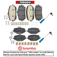 Front Rear Brake Pad Set Oes Sensor For Mercedes Gle53 Amg Nonsport Vinreq Front Rear Brake Pad Set Oes Sensor For Mercedes Gle53 Amg Nonsport Vinreq