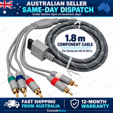 Component Cable for Nintendo Wii 1.8m | YPbPr HD 480p Video + Stereo Audio