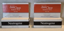 2 Neutrogena Rapid Clear Stubborn Acne Spot Gel 1oz Fast Relief Exp.12/2025