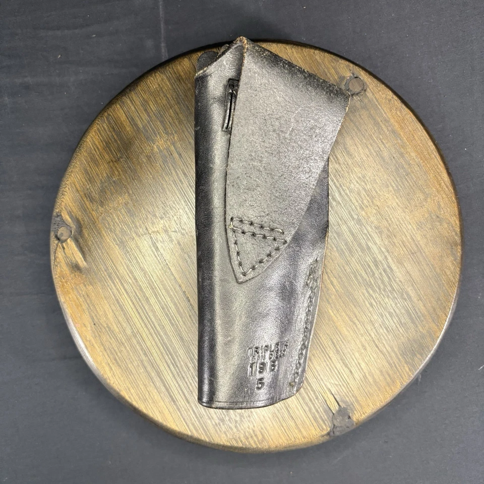 Triple K Black Leather 19B-5 Holster USA Made - Image 2 of 4