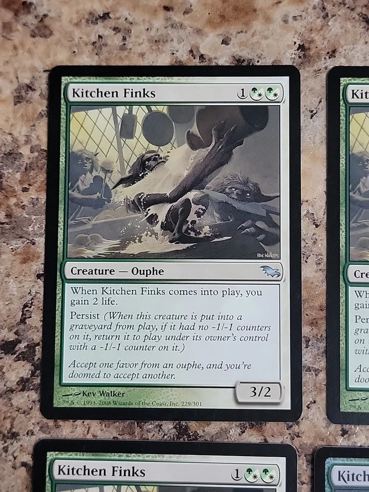 Kitchen Finks 4x MTG Shadowmoor & Ultimate Masters Foil - Playset - Near Mint  - Image 3 of 4