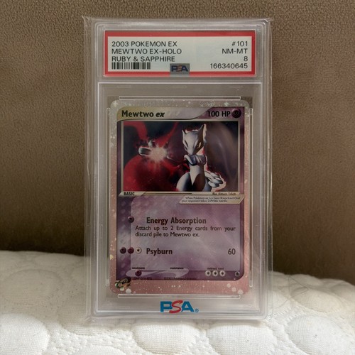 Mewtwo ex graded PSA 8 for sale on eBay
