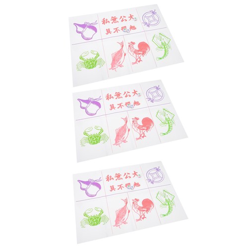 Chinese Year Dice Game Fish Prawn Crab Dice Game Practical For Travel FA - Picture 22 of 24