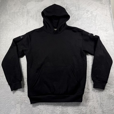 Comfrt Hoodie Mens Medium Black Pullover Kangaroo Pocket Sweatshirt Lounge