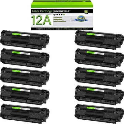 GREENCYCLE Q2612A 12A Toner Fits for HP LaserJet 3050 3055 1015 1020 1022n lot