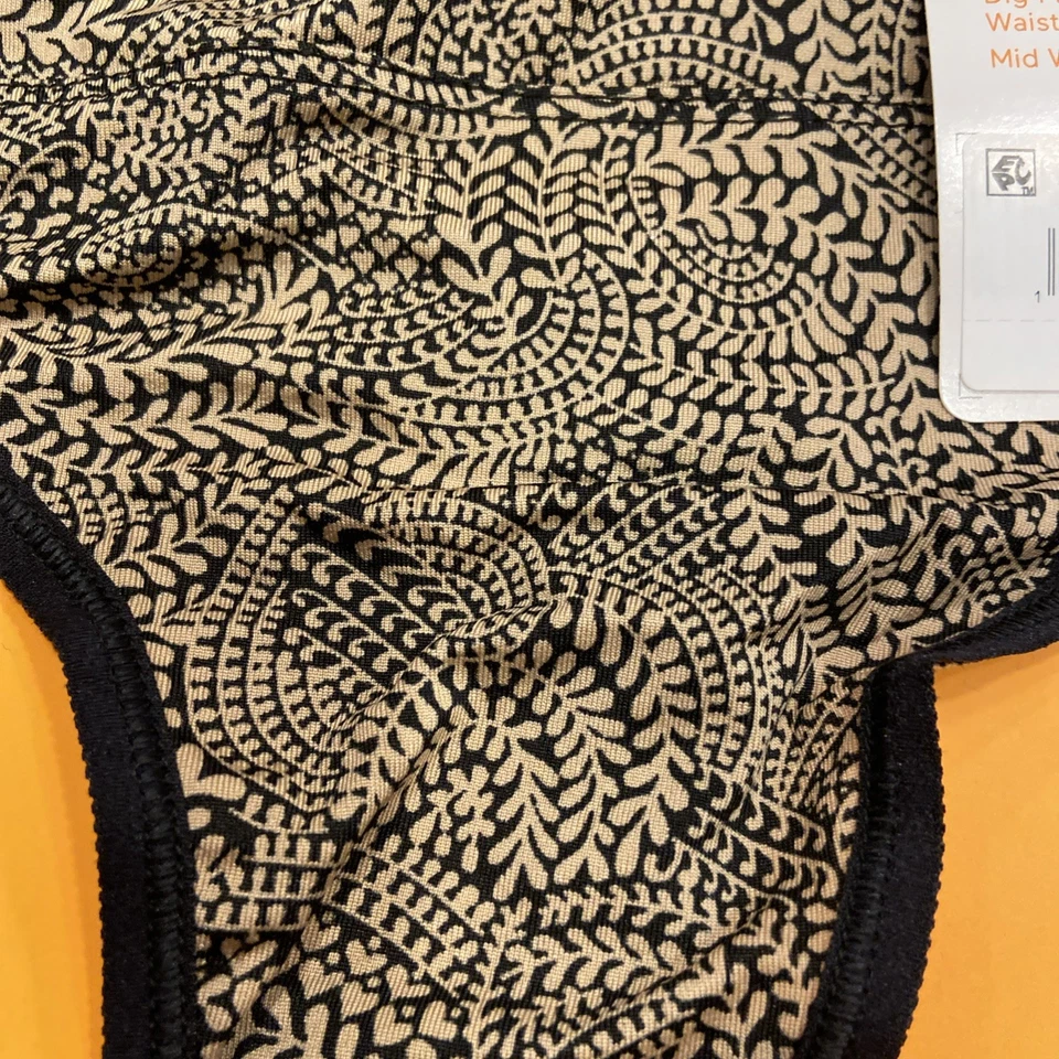 Bragas de Tanga Warners Negro Abstracto SIN PELLIZCOS, SIN PROBLEMAS / GRANDES / 7 Foto 2 de 4