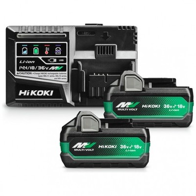 HiKOKI BoosterPack mit 2x MULTI VOLT Akkupacks und Ladegerät.