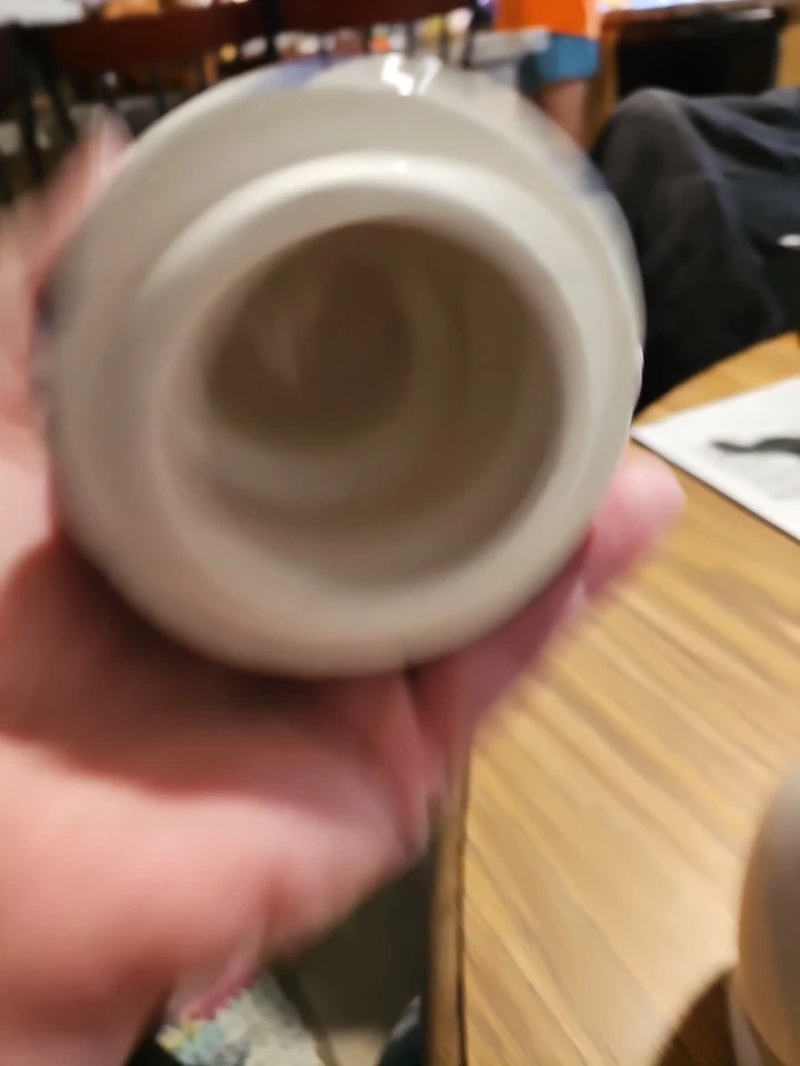 Temp-Tations Рождественский снеговик большой керамическая кружка шляпа крышка красная шляпа. - Изображение 4 из 4