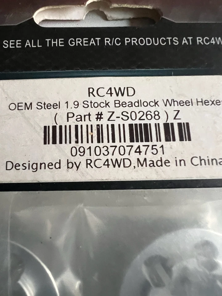 rc4wd ome steel 1.9 stock beadlock wheel hex - Image 2 of 3