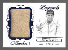 Joe McCarthy HOF 2020 Panini Flawless Jumbo Memorabilia 12/15