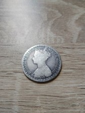 1883  British Victoria Gothic Florin Silver Coin 925 sterling