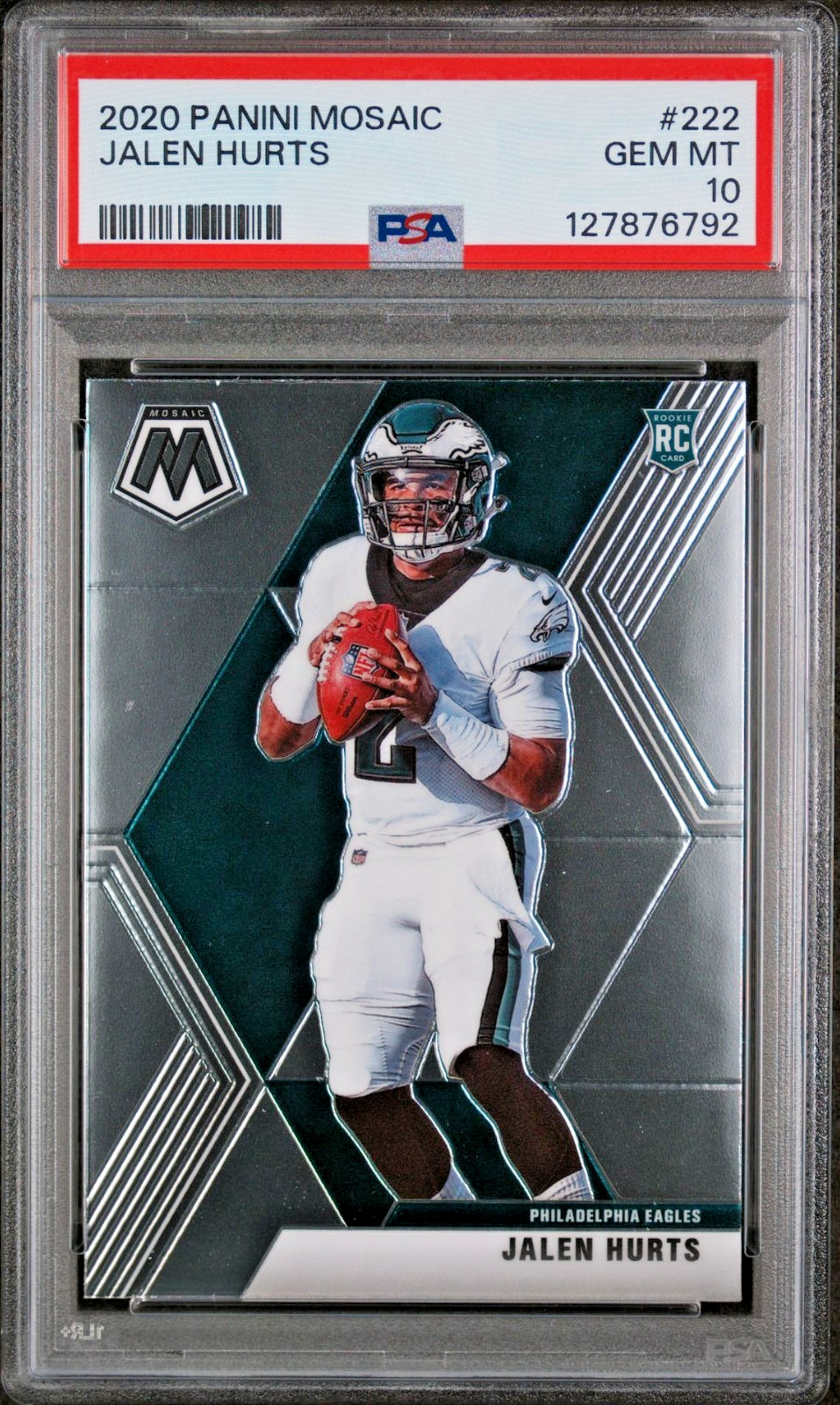 🏈🦅PSA 10 GEM MT 2020 Panini Mosaic JALEN HURTS Rookie (RC) Eagles🦅🏈 view 1
