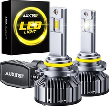 AUXITO 9005 Light Bulbs, 50000LM 1000 Brighter 6500K Cool White HB3 Light, 30 Y