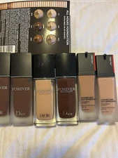 Lot Of Designer Makeup Yves Saint Lauren And Dior &  SHISEIDO Foundation.