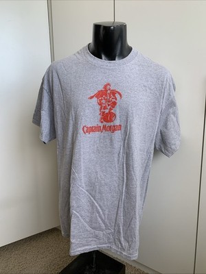 *NWOT* Captain Morgan Rum men s size XL gray short sleeve T-shirt