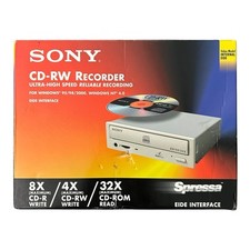 Sony CD-RW CRX140E Recorder EIDE 8x4x32 Internal Drive Windows 95/98/2000 NT 4.0