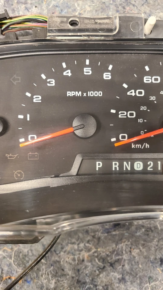 Ford Econoline Van E150 E250 E350 2008 velocímetro calibre clúster kilometraje desconocido Foto 3 de 4