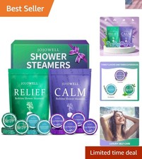 Travel-Friendly Aromatherapy Shower Bombs - 12 Pack with Natural Essential Oils