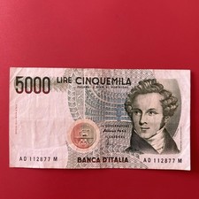 Italy Banknotes 5000 Lire - Circulated A