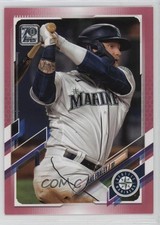 2021 Topps Mother's Day Hot Pink 2/50 Jake Fraley #402 0u0