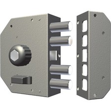 SERRATURA LEGNO APPLICARE 3050 CR  C.POMPA M4+SCR+POMOLO E.MM 60 DX