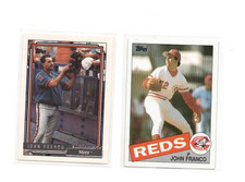 (LOT OF 2) John Franco 1985 Topps #417  & 1992 TOPPS GOLD WINNER #690 Reds/Mets