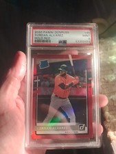 2020 Donruss Yordan Alvarez Holo Red Houston Astros No. 45 Psa Graded 9