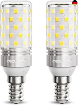 DiCUNO E14 LED Mais Glühbirne 8W, 6000K Kaltweiß, ersetzt 100W Glühbirne, 10