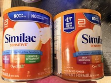 2 Cans Similac Sensitive 12oz Powder Infant Formula