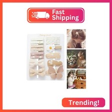 13 Pcs Hair Clips for Girls with Bows Butterfly Flower,2" Fully Lined Alligator