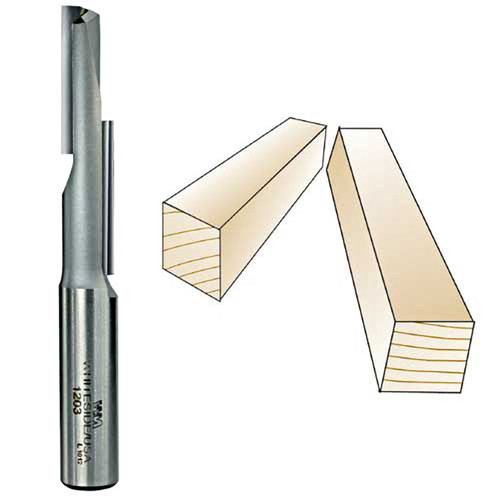 Whiteside Stagger Tooth Straight Flute Bit, 1/2" SH x 1/2" CD x 2-1/8" CL 1203