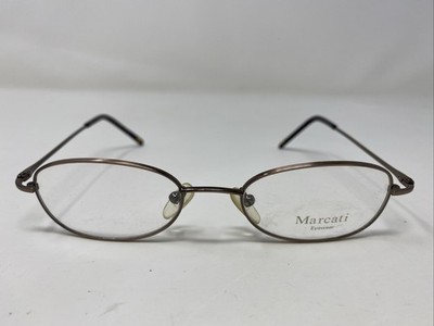 MARCATI B MAZZINI 2239 Antique Brown 49-19-135 Full Rim Eyeglasses Frame RW75