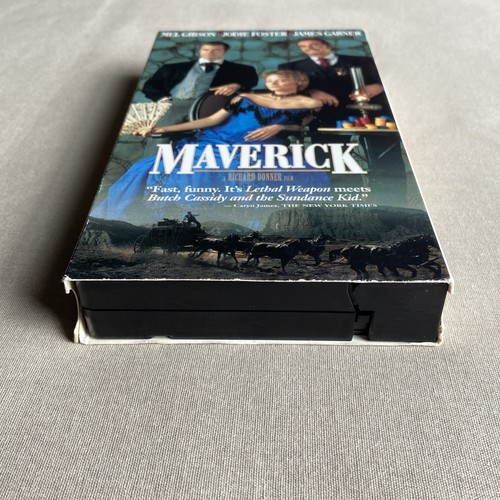 Maverick (VHS 1994) Western Mel Gibson Jodie Foster James Garner Richard Donner - Picture 7 of 10