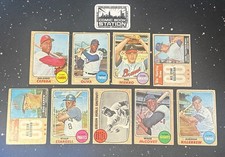 1968 Topps Baseball Lot 9 Vintage MLB Hall of Famers Gibson Carew Yaz Niekro KL