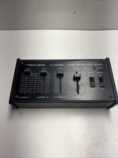 RadioShack 4-Channel Stereo Microphone Mixer Black, Realistic, 32-1105 Untested