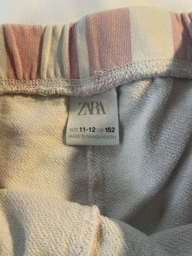 Zara Girls Pink Striped Summer Shorts Size 11 12 Fits 10 12 - Picture 4 of 6