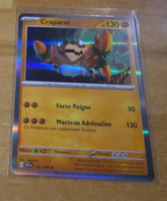 POKEMON ECARLATE ET VIOLET FRANCAISE CARD CARTE CRAPAROI 122/198 HOLO FR JCC M