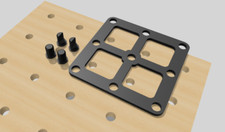 Bohrlehre Schablone 3x3 Multifunktionstisch Werkbank für MFT 20mm 96mm