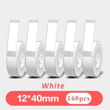 White Gap Label Paper fit for Phomemo D30 Q30 Printer Waterproof Self Adhesive