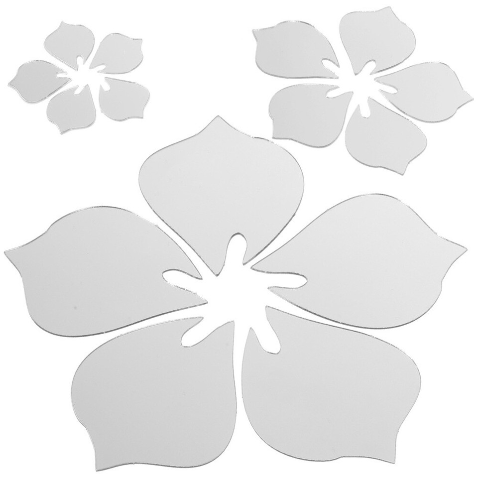 3d Mirror Wall Stickers Decal Decals for TV Background DIY Decor eBay