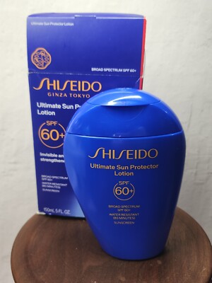 Shiseido Ultimate Sun Protector Lotion SPF 60+ Face/Body 150ml 5 FL OZ New