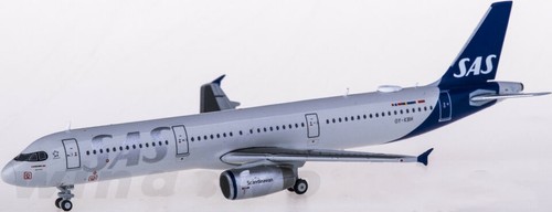 1:400 JC Wings SAS AIRBUS A321 Passenger Airplane Diecast Aircraft Plane Model - Picture 4 of 4