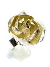 Vintage 1972 Peter von Post ST. Silber ROSE Ring 34 Gramm UK N 1/2 (US 7 1/4