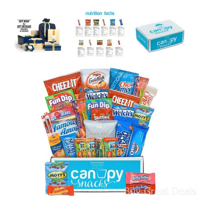 Canopy Snacks Classic Care Package Snack Gift College Assortment