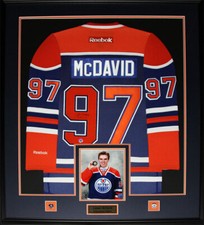 Connor McDavid Edmonton Oilers Signed Jersey Hockey Collector Frame