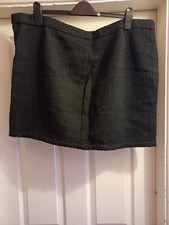 Shein Curve Size 4XL Textured Mini Skirt Black